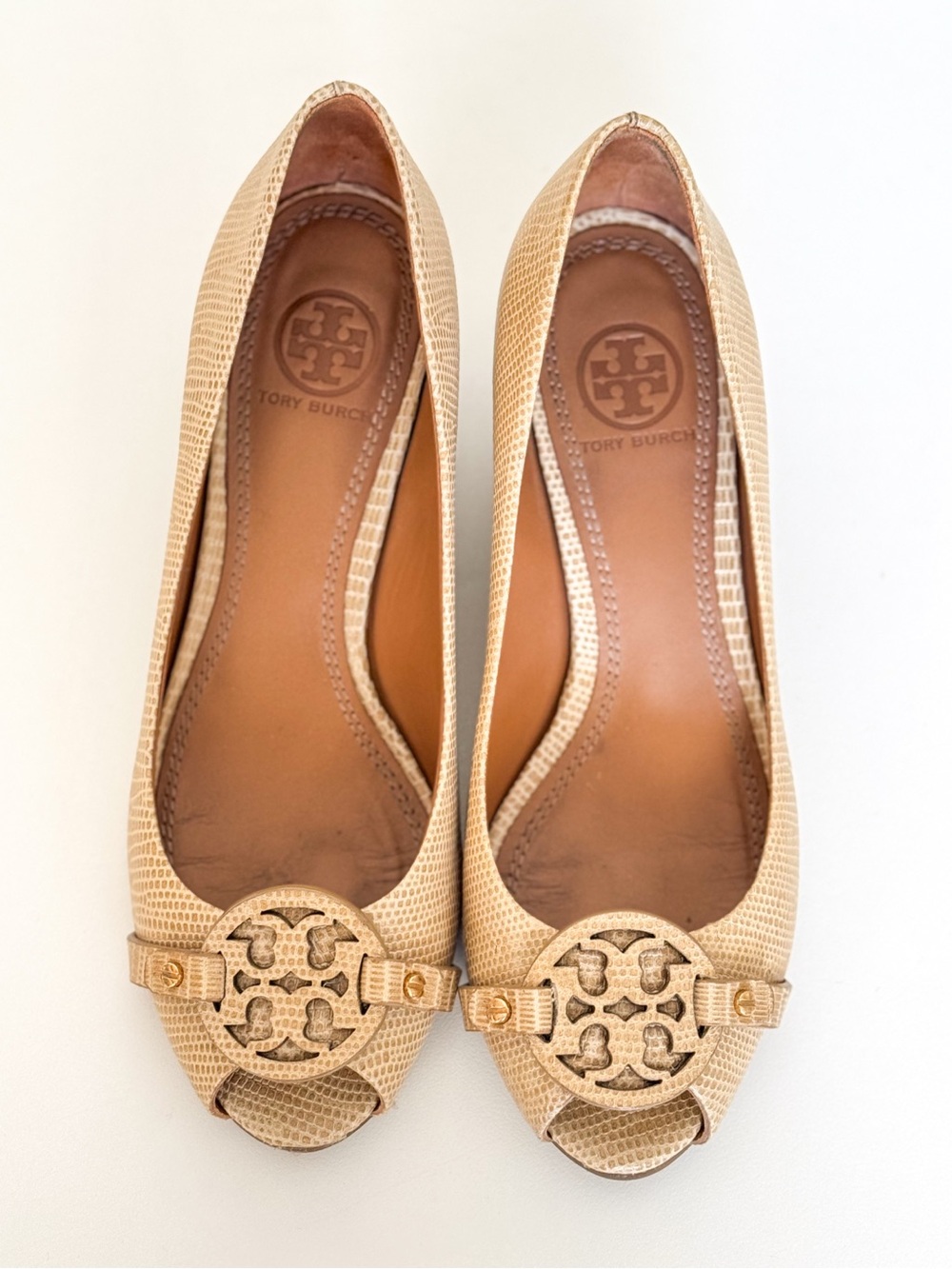 Tory Burch Peep Toe Wedge – Size 6 – Excellent Condition ✨